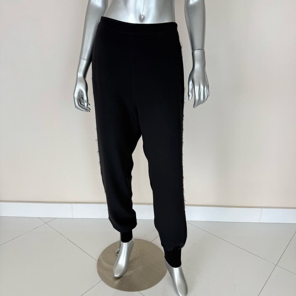 Stella McCartney women pants with laces rim size 46 IT Authentic Retail 950$